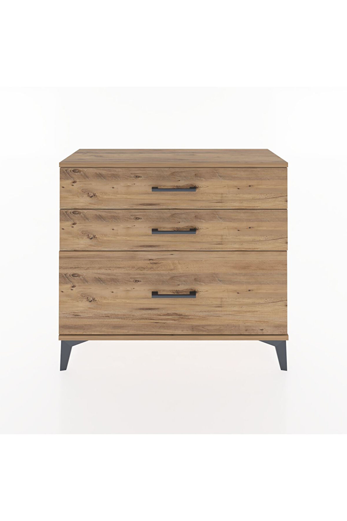 Arges Şifonyer 3 Çekmeceli 88x30x80 Çam-Çam