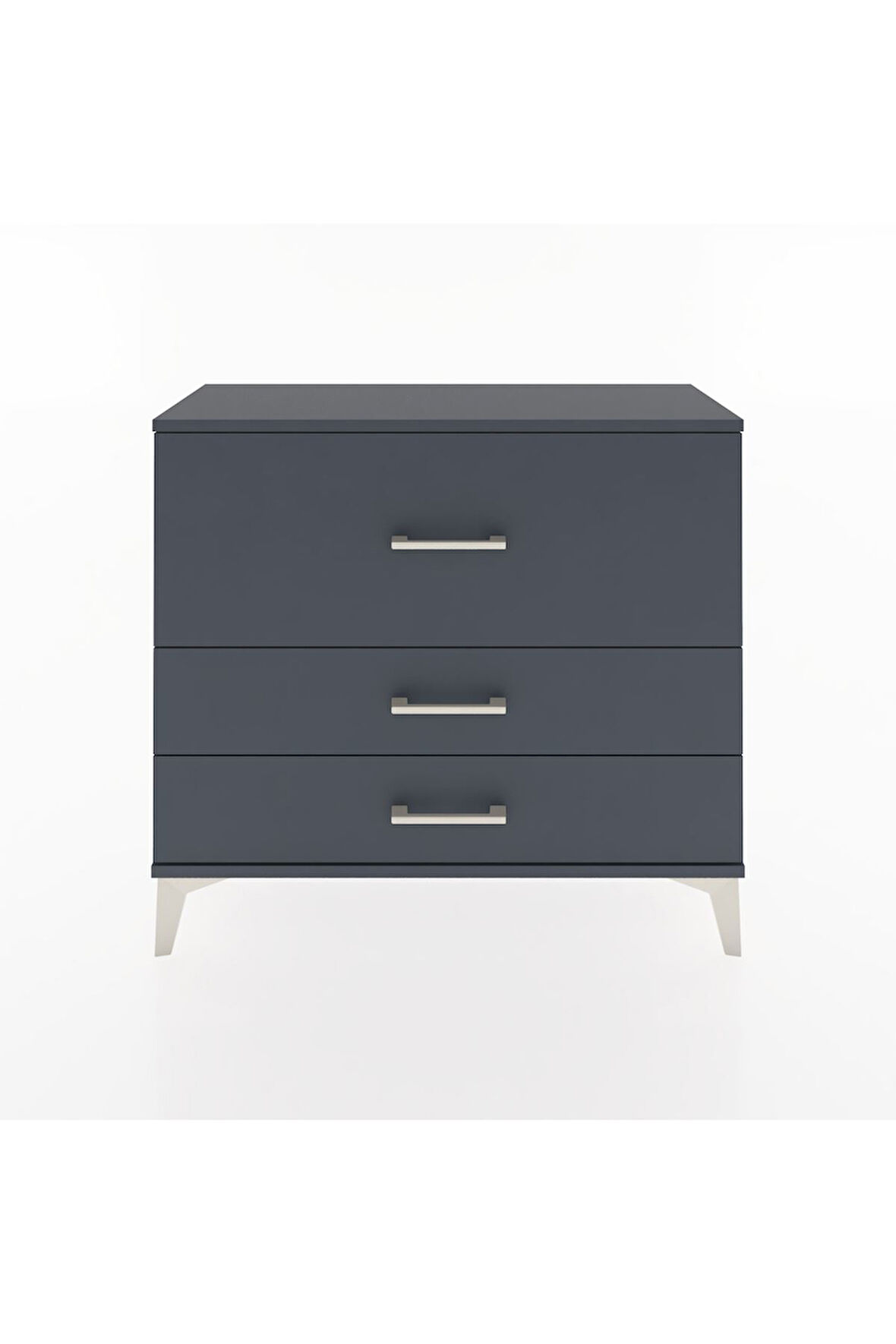 Arges Şifonyer 3 Çekmeceli 88x30x80 Antrasit-Antrasit