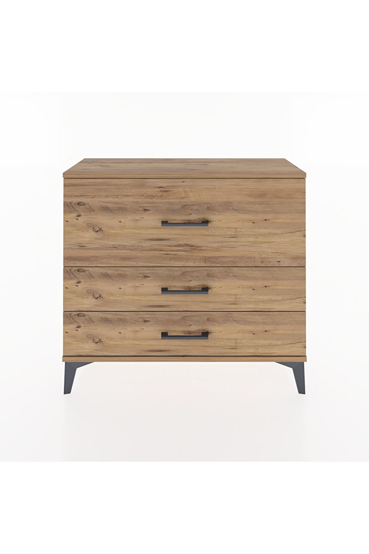 Arges Şifonyer 3 Çekmeceli 88x30x80 Çam-Çam