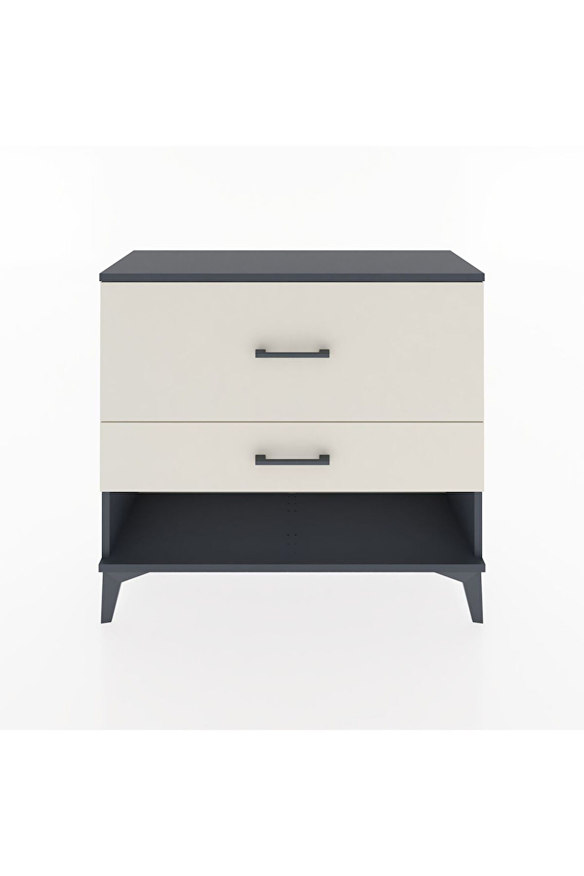 Arges Şifonyer 2 Çekmeceli 88x30x80 Antrasit-Aytaşı