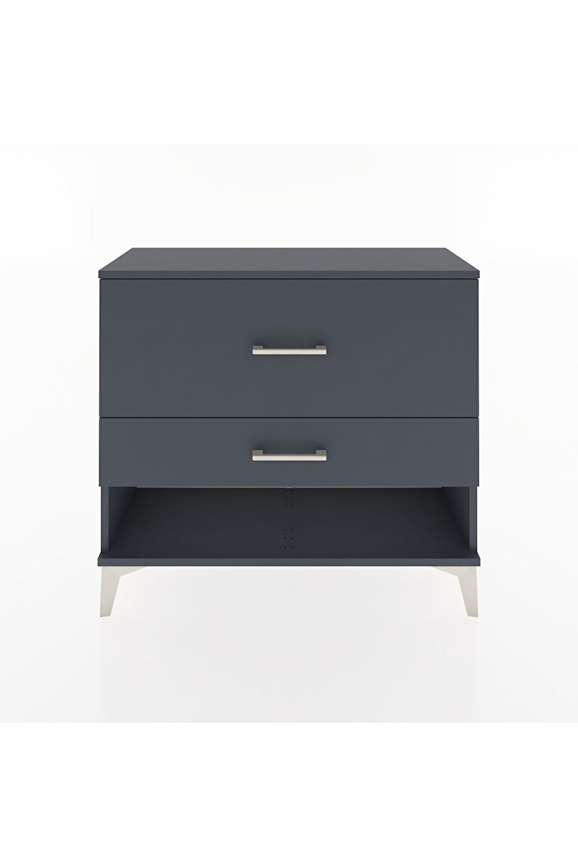 Arges Şifonyer 2 Çekmeceli 88x30x80 Antrasit-Antrasit
