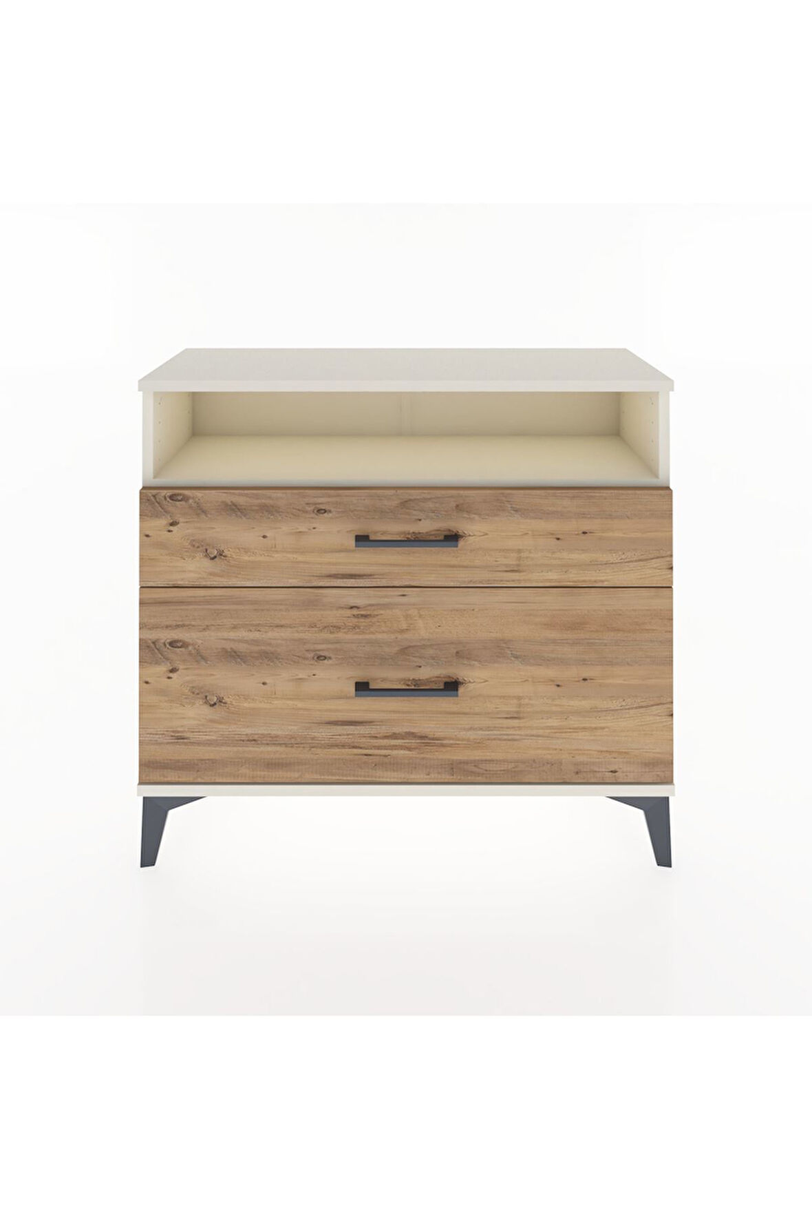 Arges Şifonyer Tek Raflı 2 Çekmeceli 88x30x80 Aytaşı-Çam