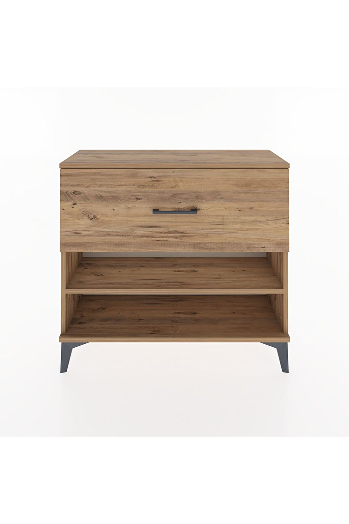 Arges Şifonyer Tek Raflı Tek Çekmeceli 88x30x80 Çam-Çam