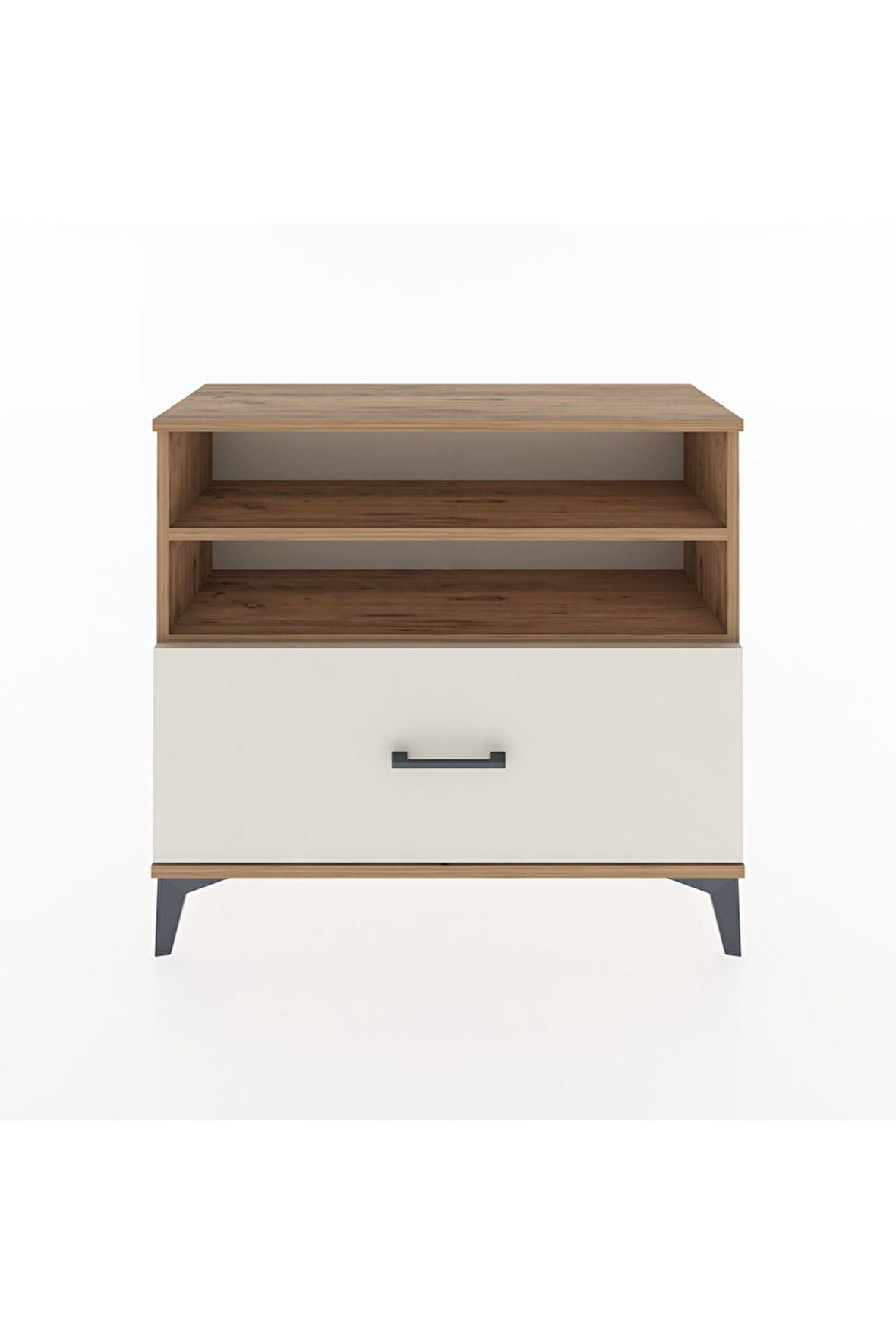 Arges Şifonyer 2 Raflı Tek Çekmeceli 88x30x80 Çam-Aytaşı