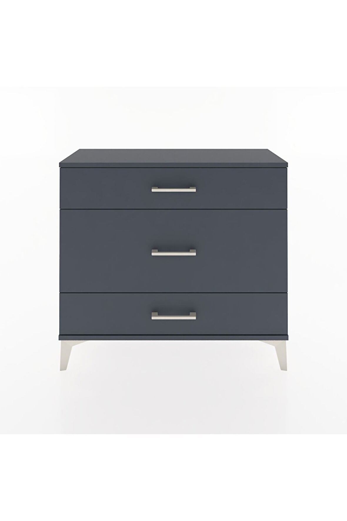 Arges Şifonyer 3 Çekmeceli 88x30x80 Antrasit-Antrasit