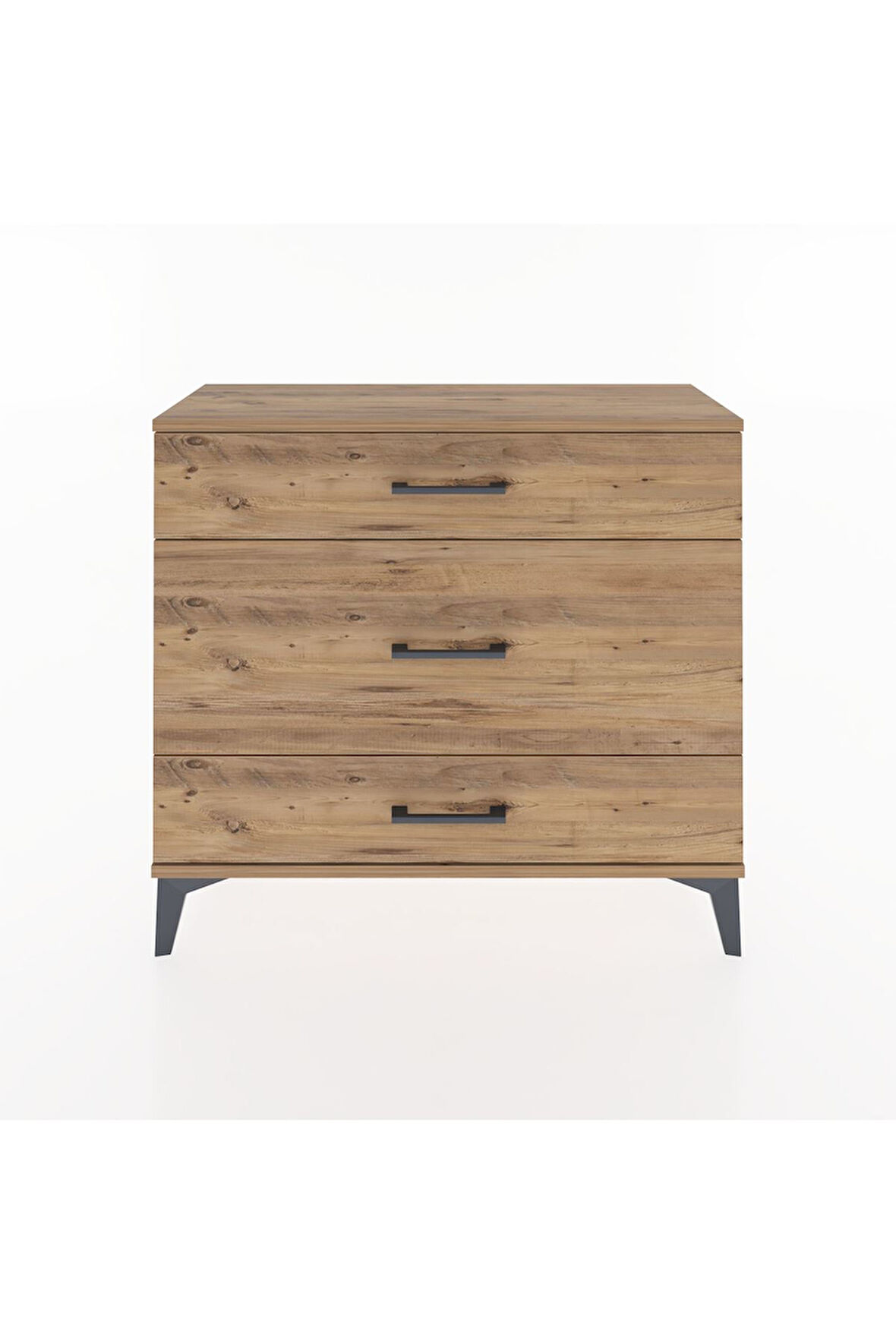 Arges Şifonyer 3 Çekmeceli 88x30x80 Çam-Çam