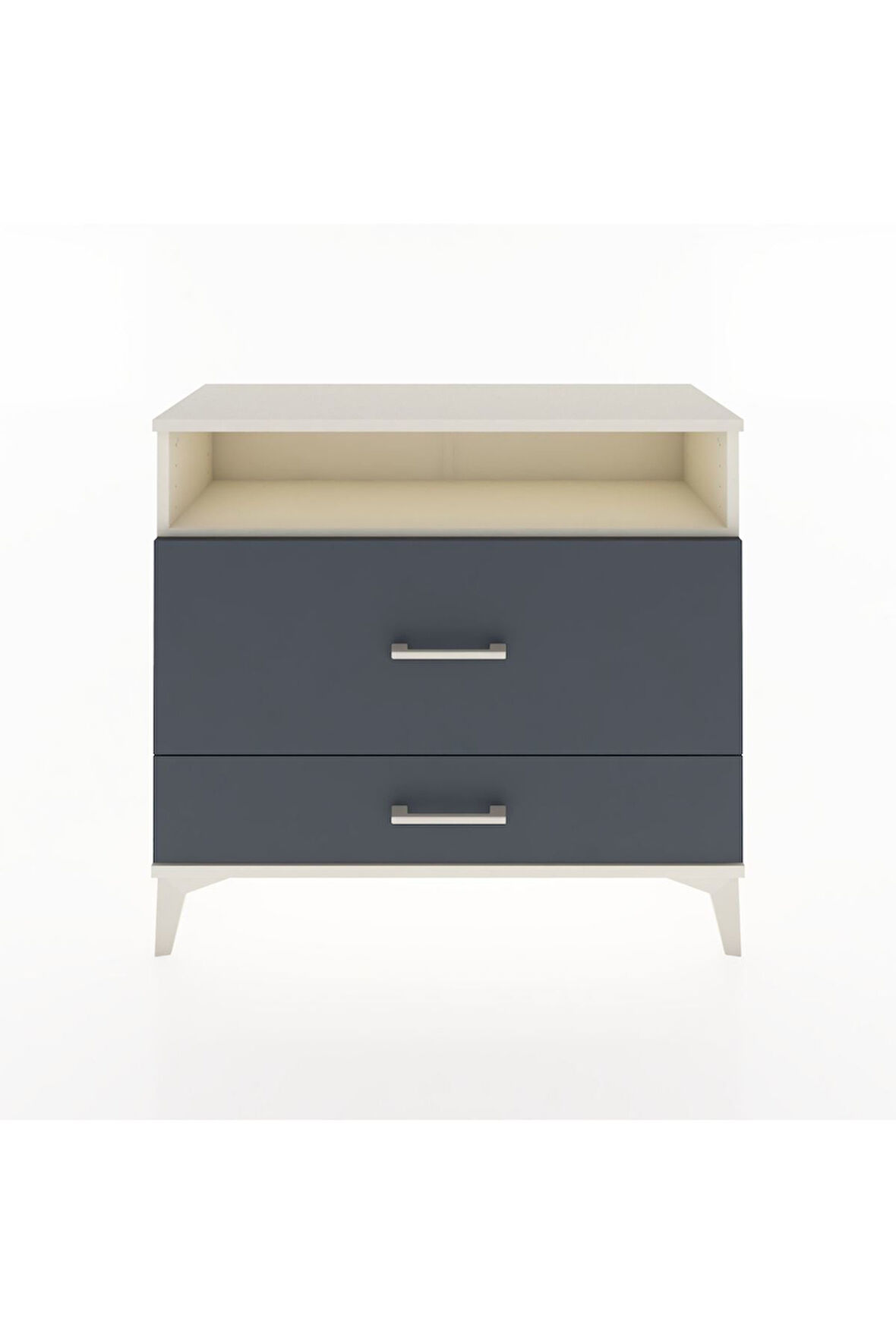 Arges Şifonyer Tek Raflı 2 Çekmeceli 88x30x80 Aytaşı-Antrasit