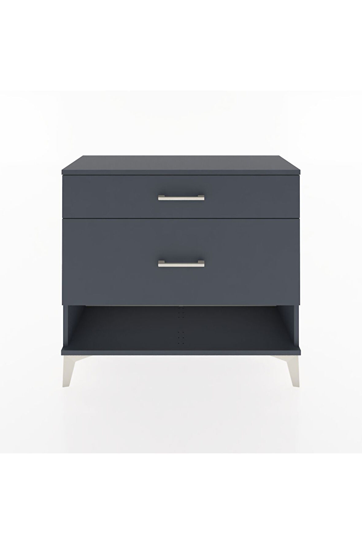 Arges Şifonyer 2 Çekmeceli 88x30x80 Antrasit-Antrasit