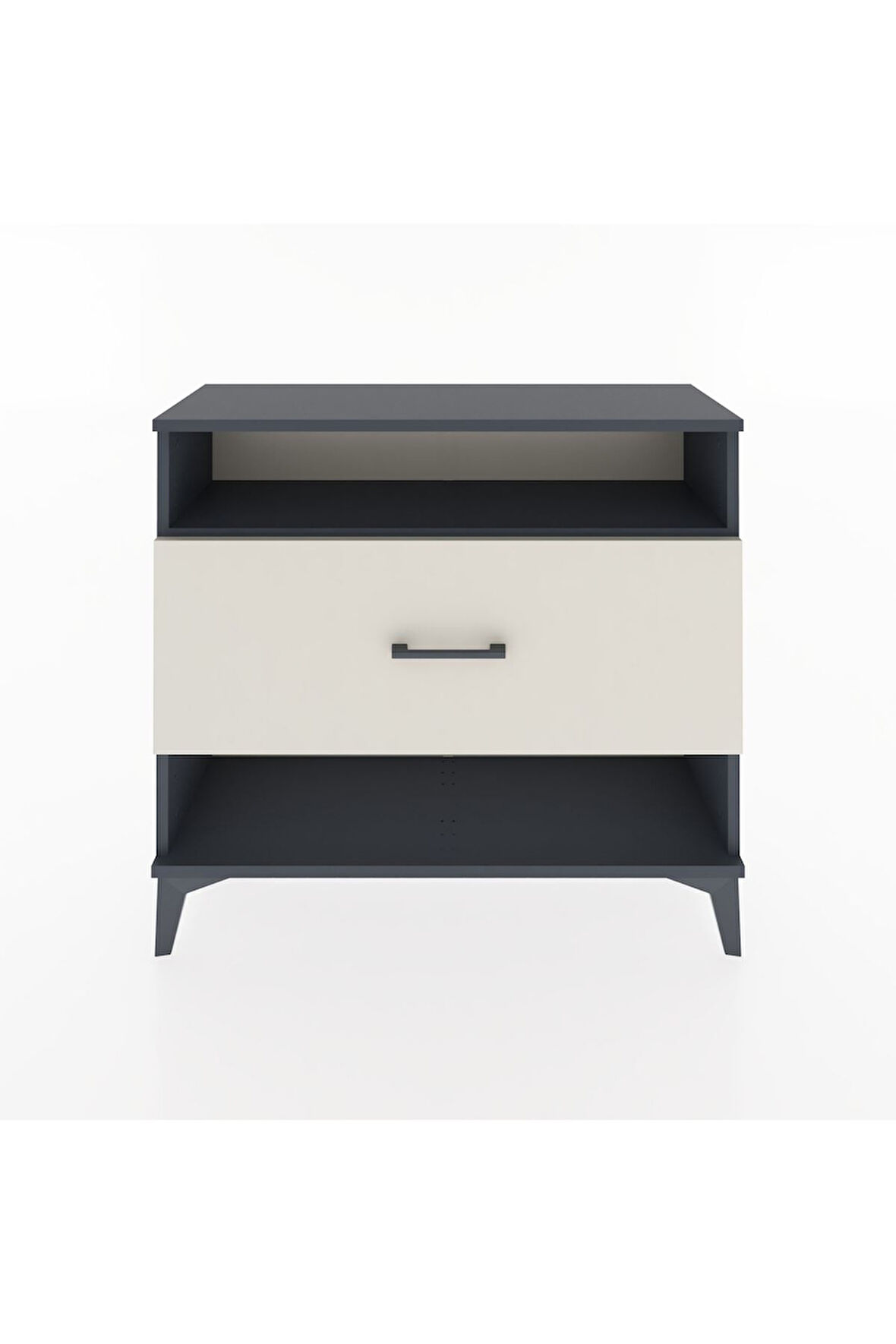 Arges Şifonyer Tek Raflı Tek Çekmeceli 88x30x80 Antrasit-Aytaşı