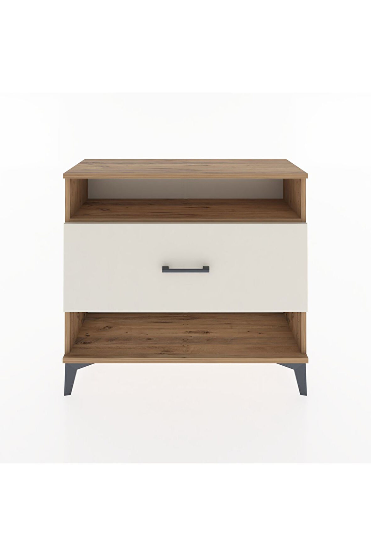 Arges Şifonyer Tek Raflı Tek Çekmeceli 88x30x80 Çam-Aytaşı