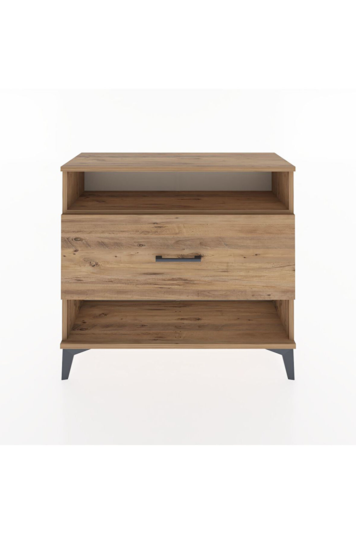 Arges Şifonyer Tek Raflı Tek Çekmeceli 88x30x80 Çam-Çam