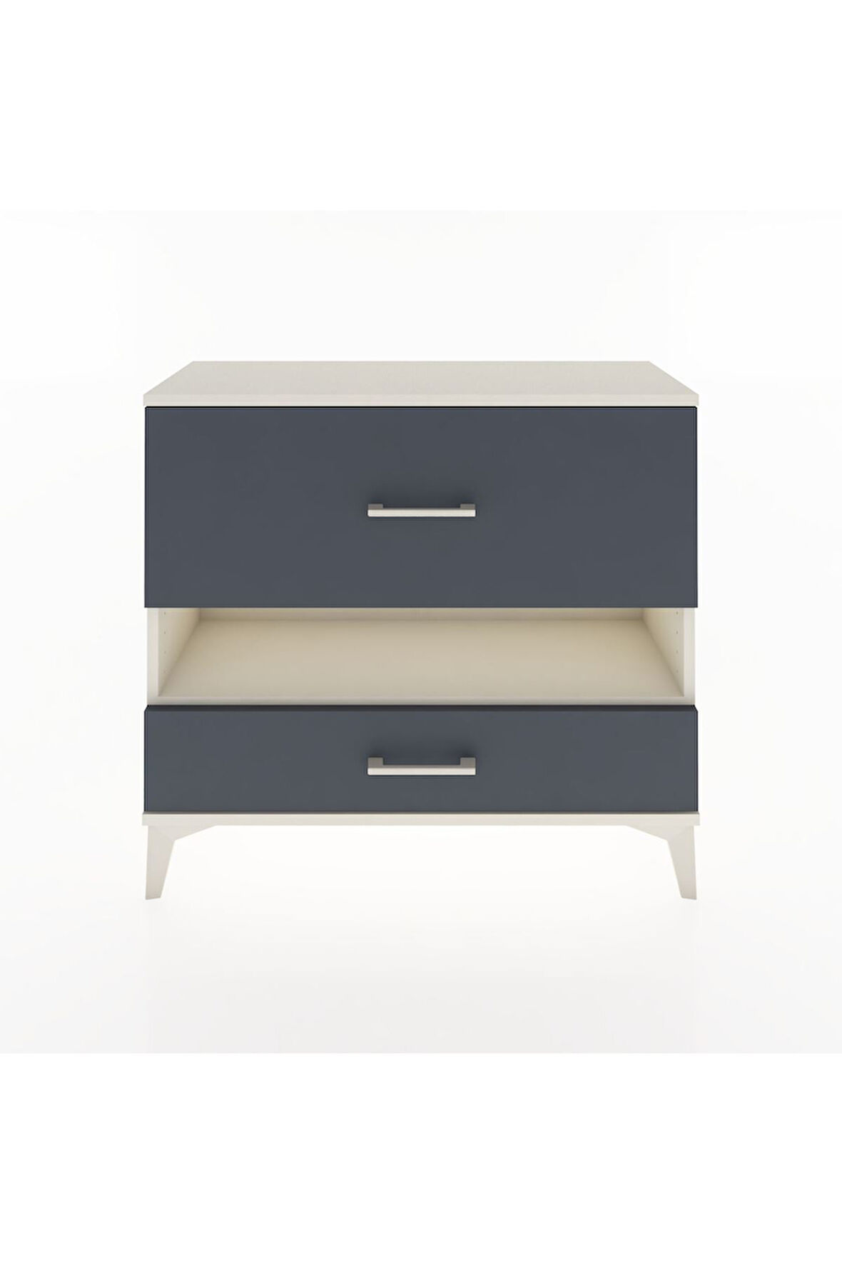 Arges Şifonyer Tek Raflı 2 Çekmeceli 88x30x80 Aytaşı-Antrasit