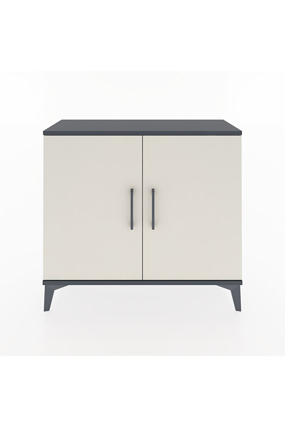 Arges Şifonyer 2 Raflı 2 Kapaklı 88x30x80 Antrasit-Aytaşı