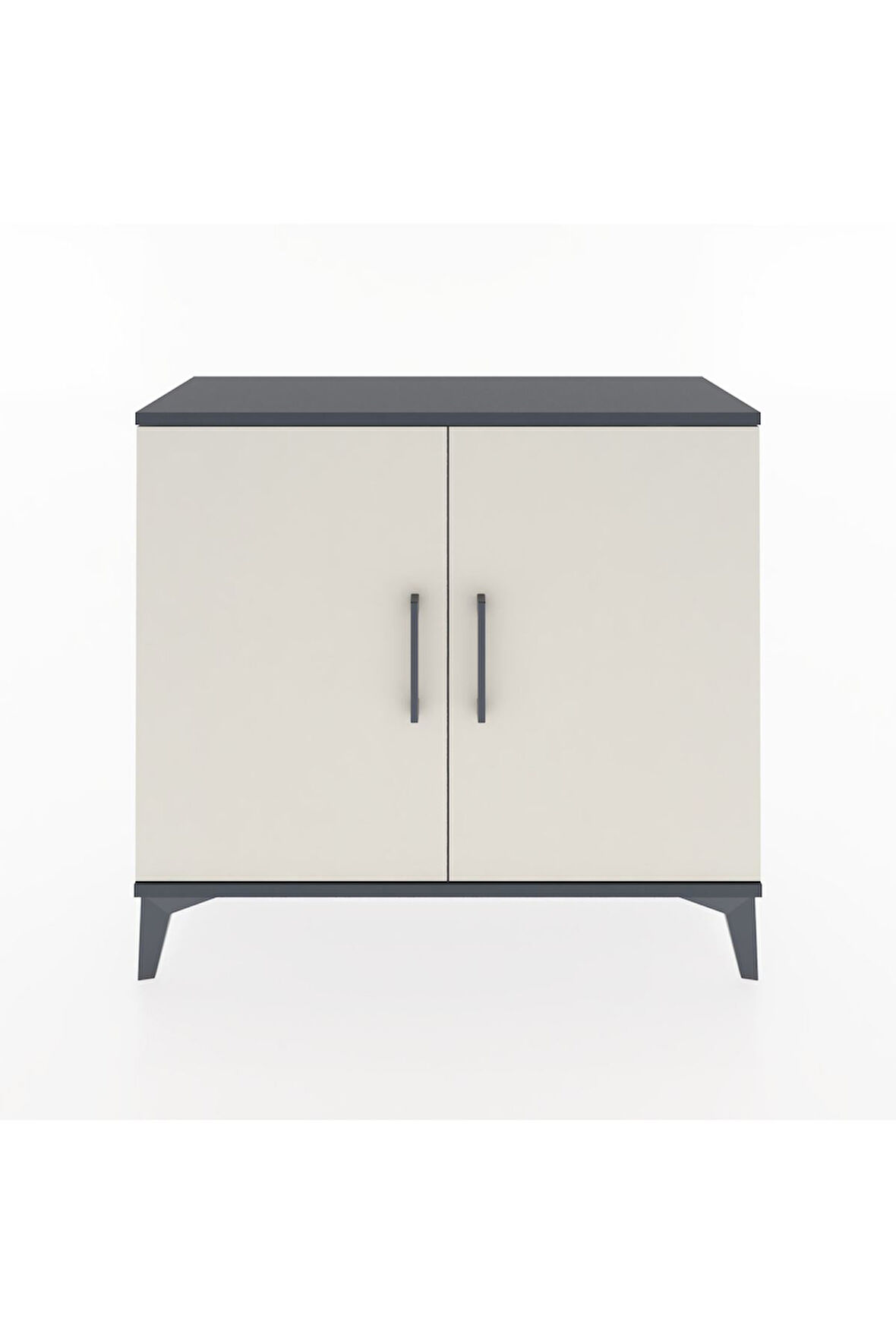 Arges Şifonyer Tek Raflı 2 Kapaklı 88x30x80 Antrasit-Aytaşı