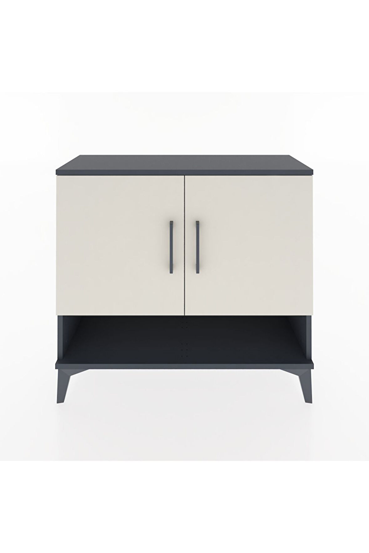 Arges Şifonyer 2 Raflı 2 Kapaklı 88x30x80 Antrasit-Aytaşı