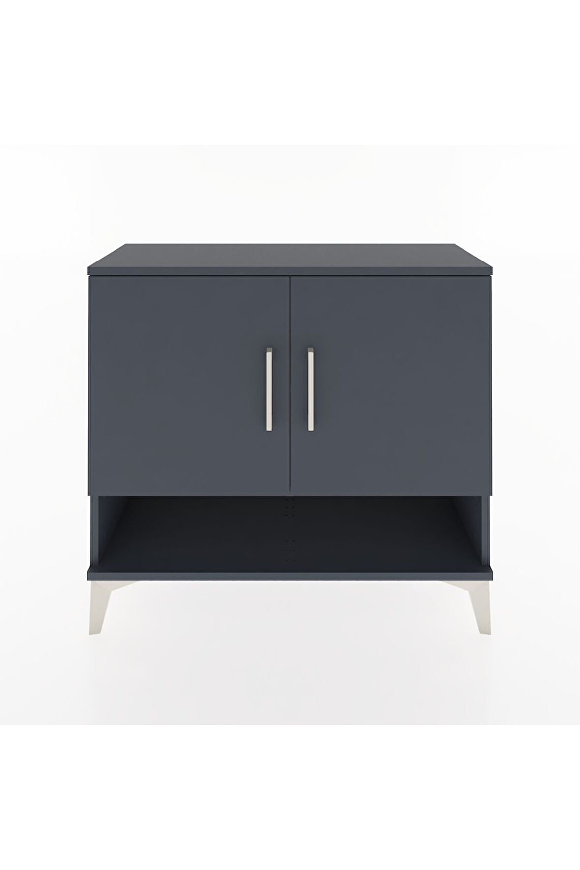 Arges Şifonyer 2 Raflı 2 Kapaklı 88x30x80 Antrasit-Antrasit