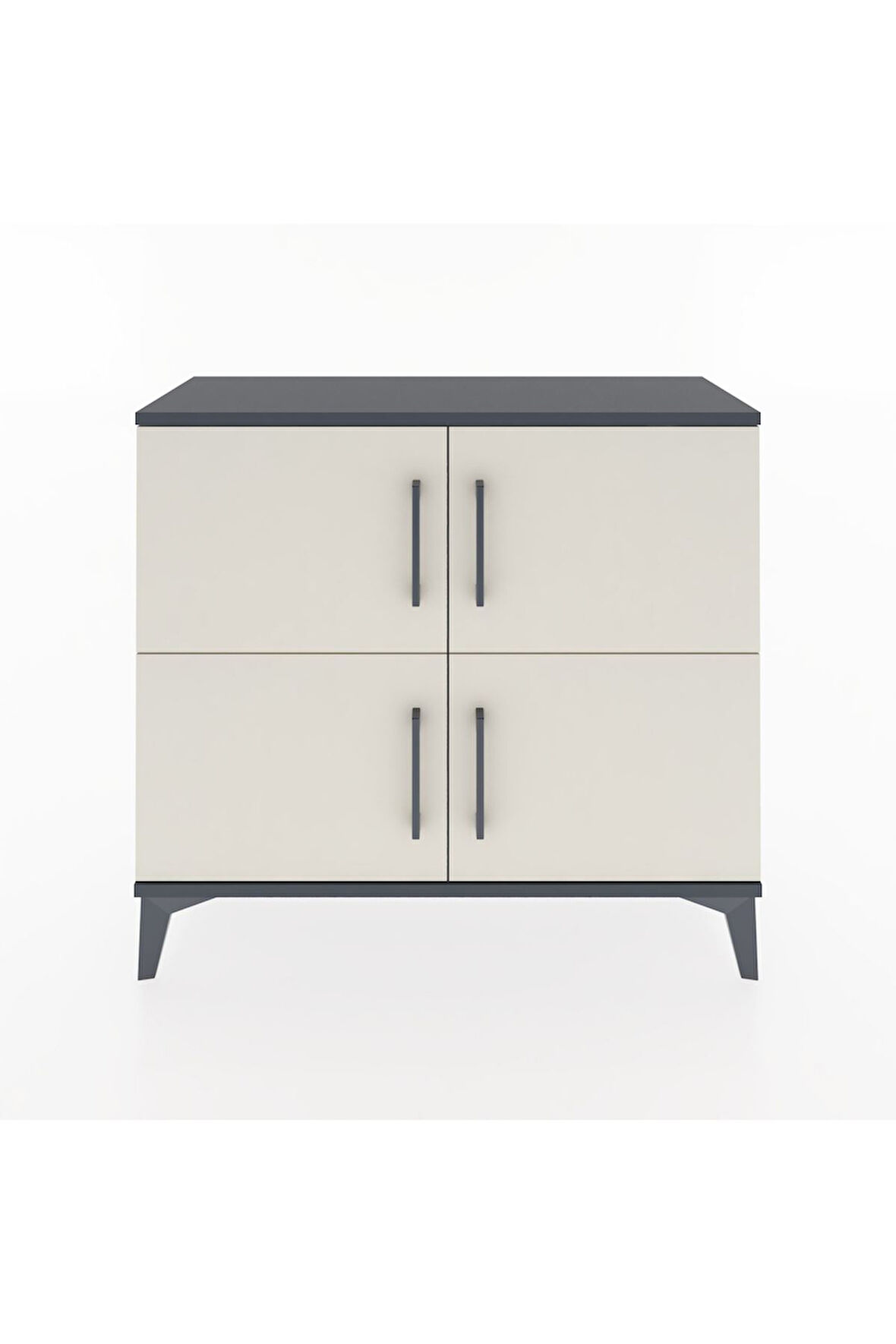 Arges Şifonyer 3 Raflı 4 Kapaklı 88x30x80 Antrasit-Aytaşı