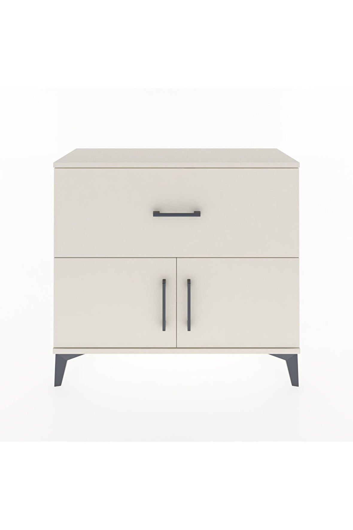 Arges Şifonyer Tek Raflı Tek Çekmeceli 2 Kapaklı 88x30x80 Aytaşı-Aytaşı