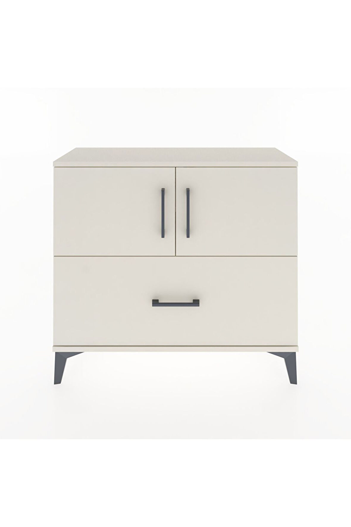 Arges Şifonyer 2 Raflı Tek Çekmeceli 2 Kapaklı 88x30x80 Aytaşı-Aytaşı