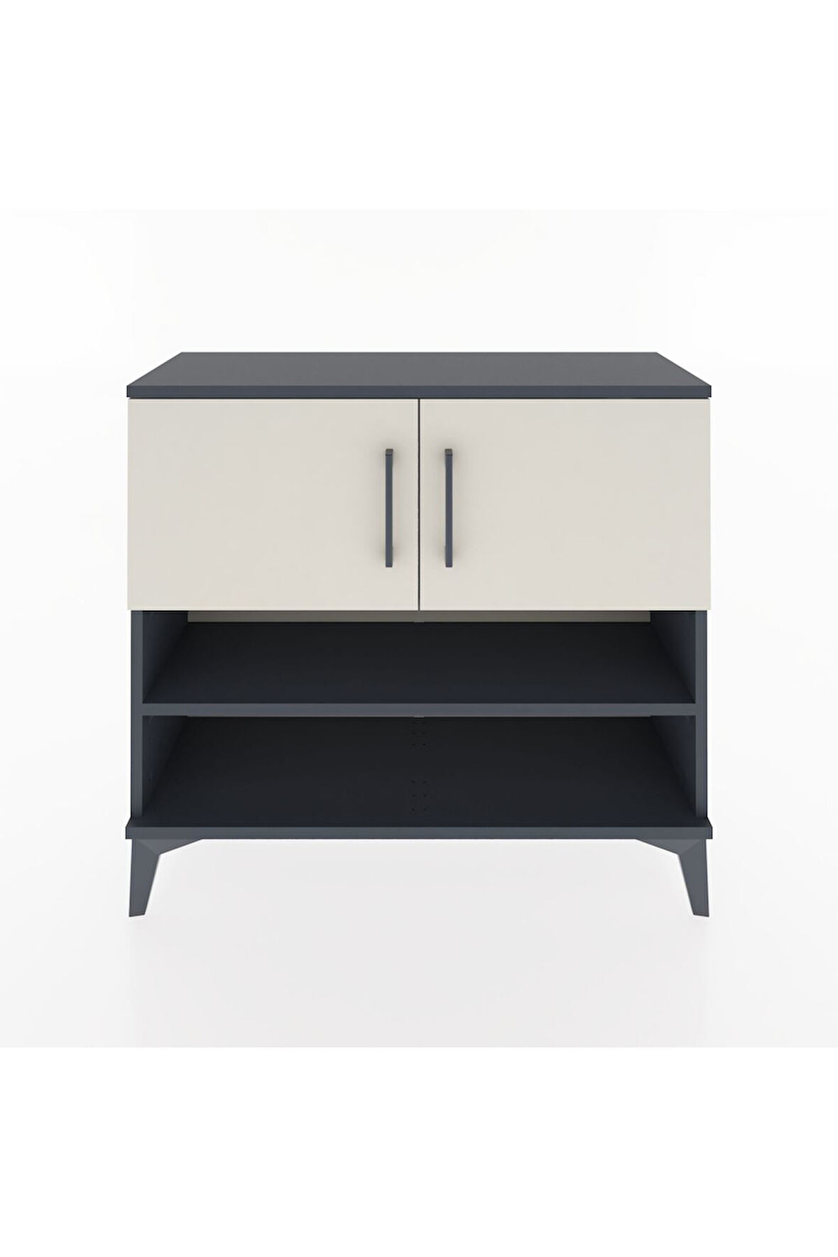 Arges Şifonyer 3 Raflı 2 Kapaklı 88x30x80 Antrasit-Aytaşı