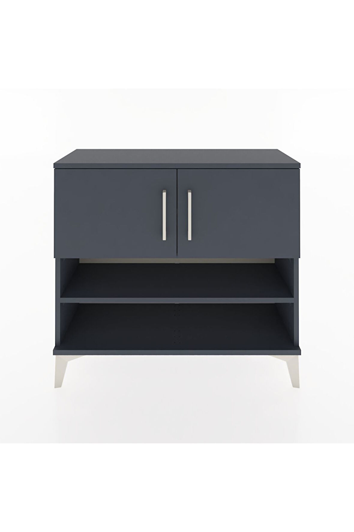 Arges Şifonyer 3 Raflı 2 Kapaklı 88x30x80 Antrasit-Antrasit