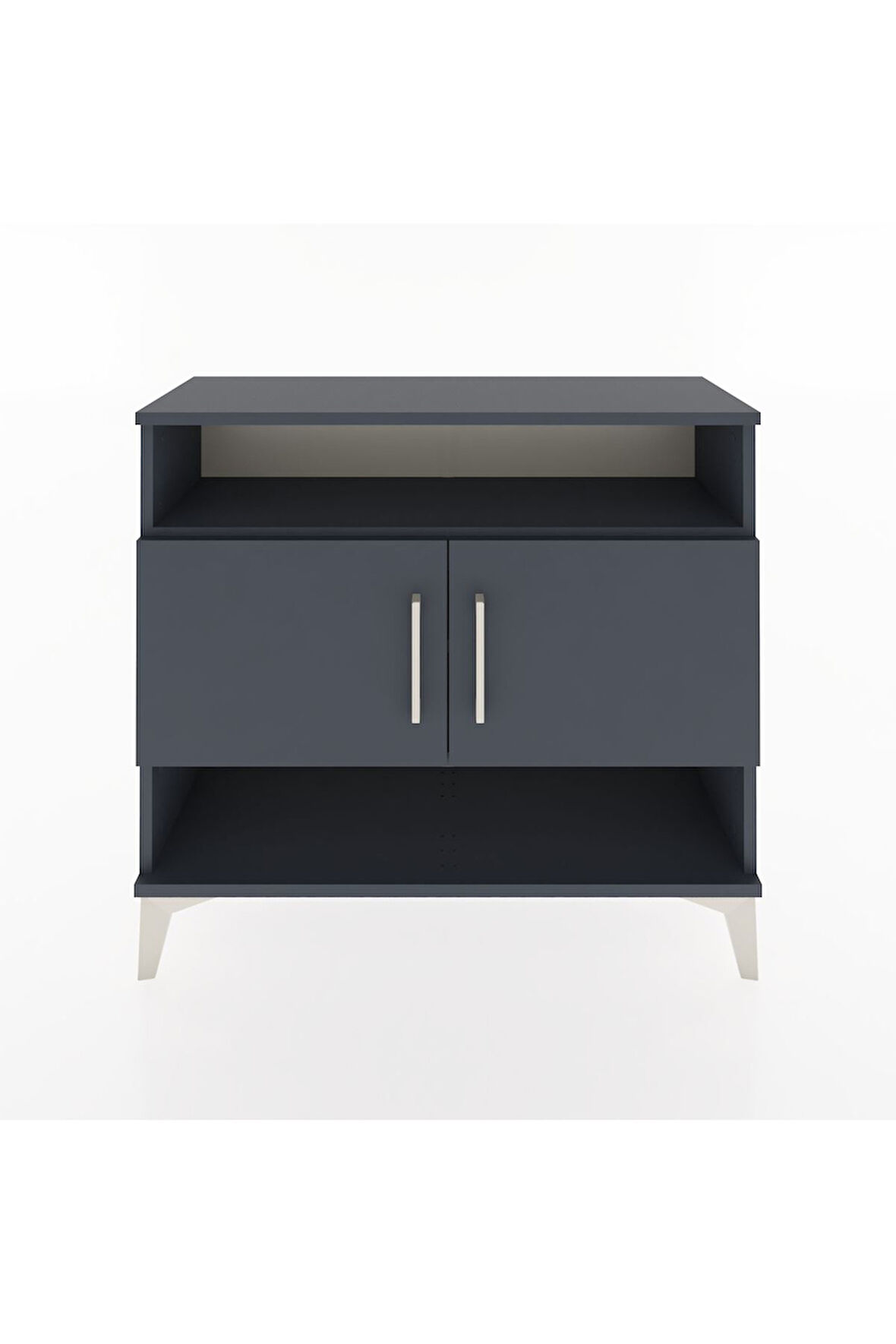 Arges Şifonyer 3 Raflı 2 Kapaklı 88x30x80 Antrasit-Antrasit