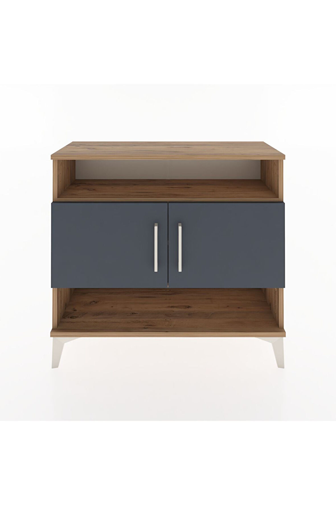 Arges Şifonyer 3 Raflı 2 Kapaklı 88x30x80 Çam-Antrasit