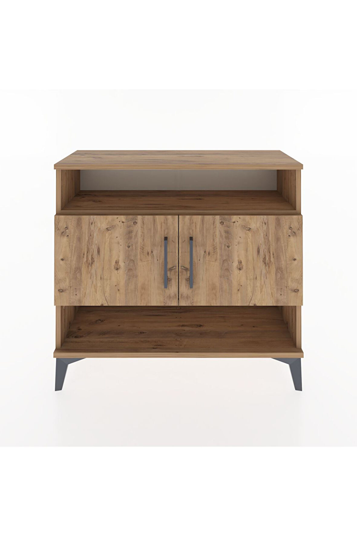 Arges Şifonyer 3 Raflı 2 Kapaklı 88x30x80 Çam-Çam