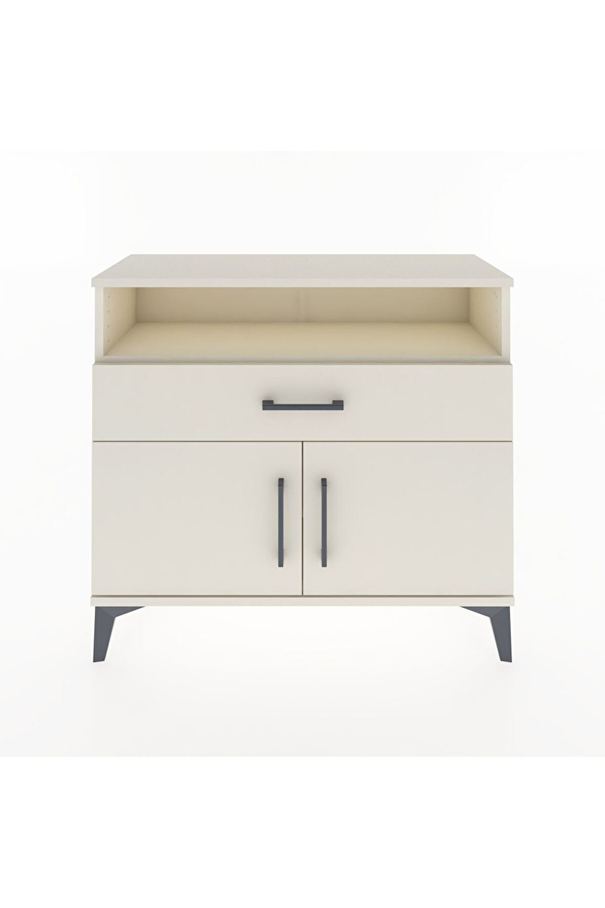 Arges Şifonyer 2 Raflı Tek Çekmeceli 2 Kapaklı 88x30x80 Aytaşı-Aytaşı