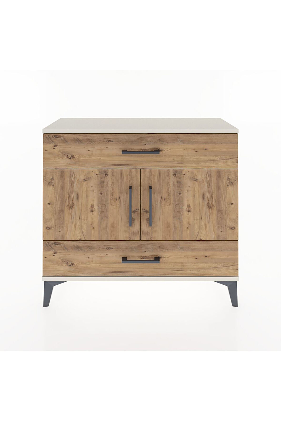 Arges Şifonyer 2 Raflı 2 Çekmeceli 2 Kapaklı 88x30x80 Aytaşı-Çam