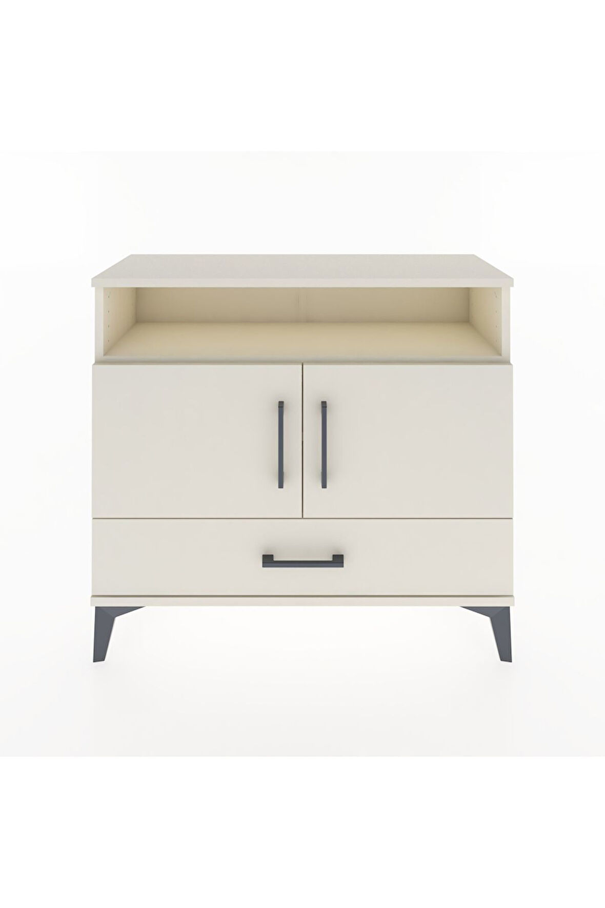 Arges Şifonyer 3 Raflı Tek Çekmeceli 2 Kapaklı 88x30x80 Aytaşı-Aytaşı