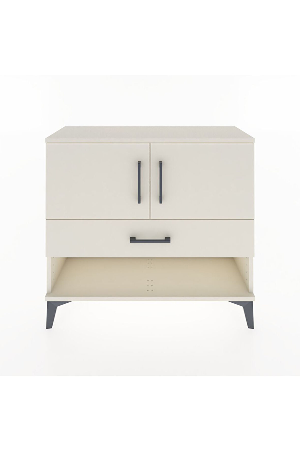 Arges Şifonyer 2 Raflı Tek Çekmeceli 2 Kapaklı 88x30x80 Aytaşı-Aytaşı