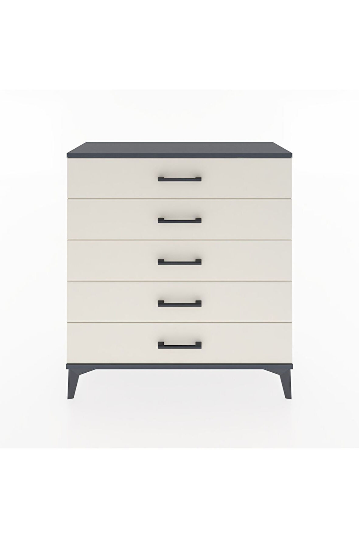 Arges Şifonyer 5 Çekmeceli 88x30x96 Antrasit-Aytaşı