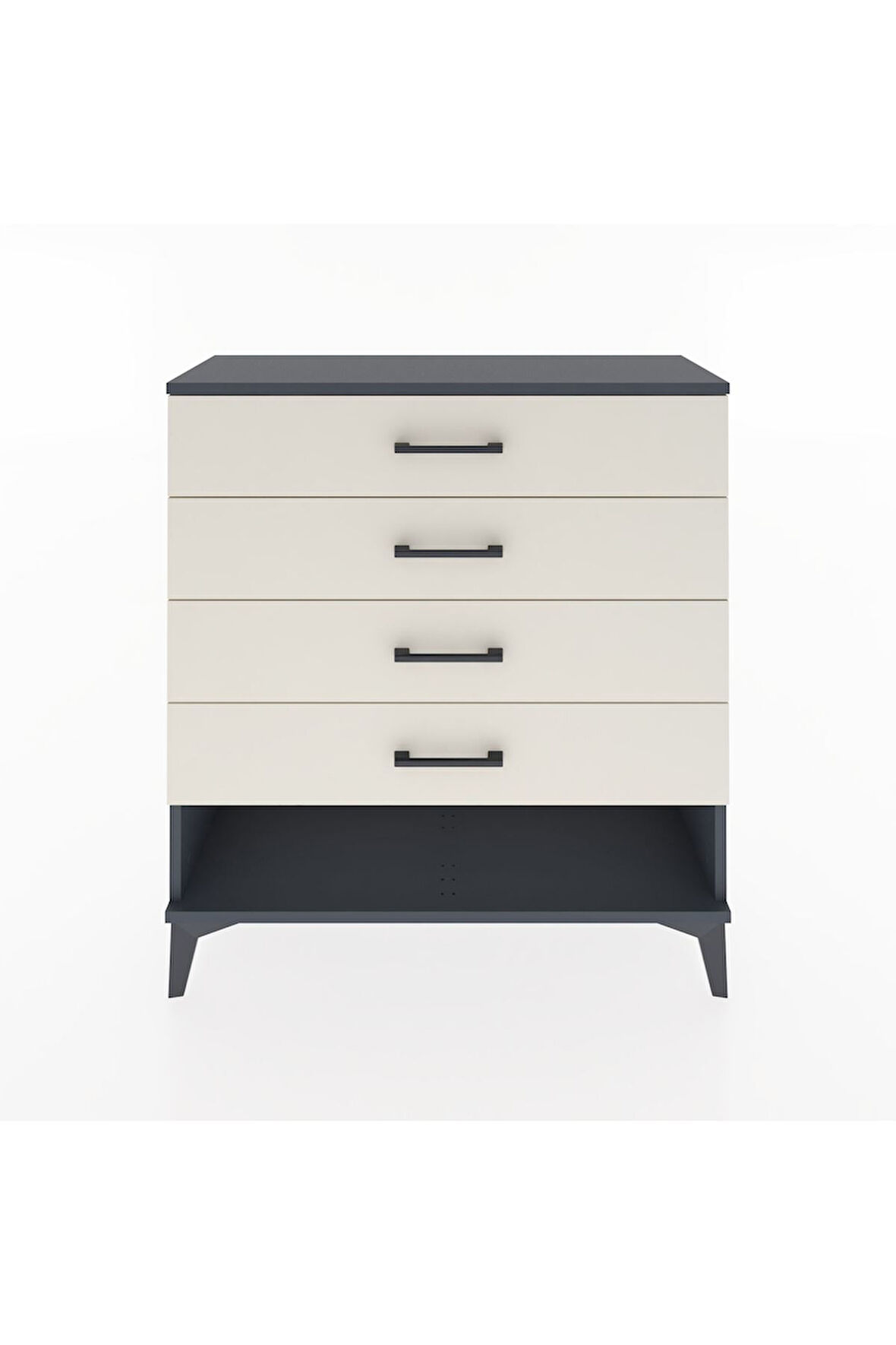 Arges Şifonyer 4 Çekmeceli 88x30x96 Antrasit-Aytaşı