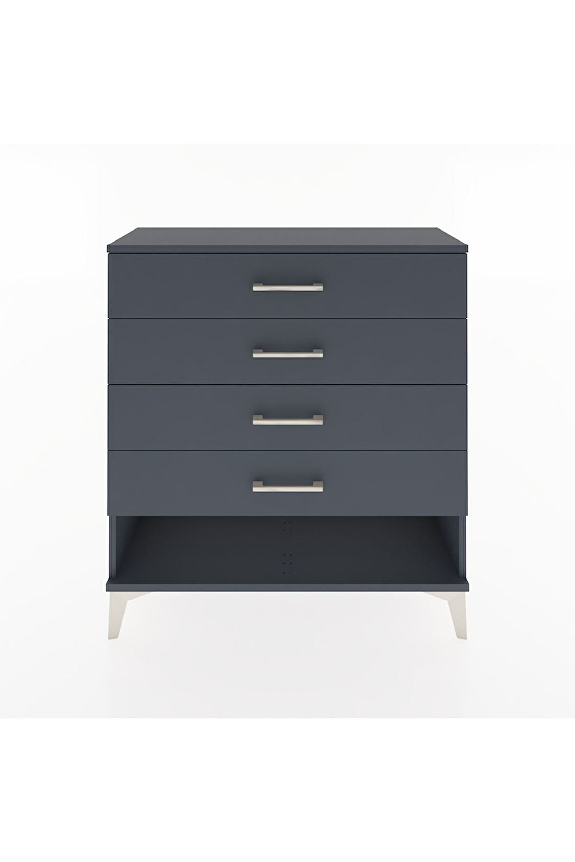 Arges Şifonyer 4 Çekmeceli 88x30x96 Antrasit-Antrasit