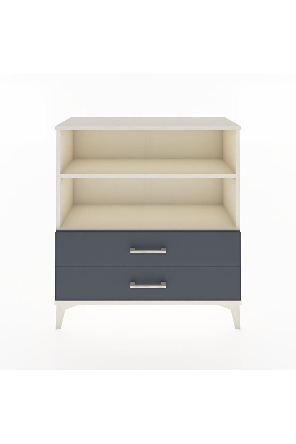 Arges Şifonyer 2 Raflı 2 Çekmeceli 88x30x96 Aytaşı-Antrasit