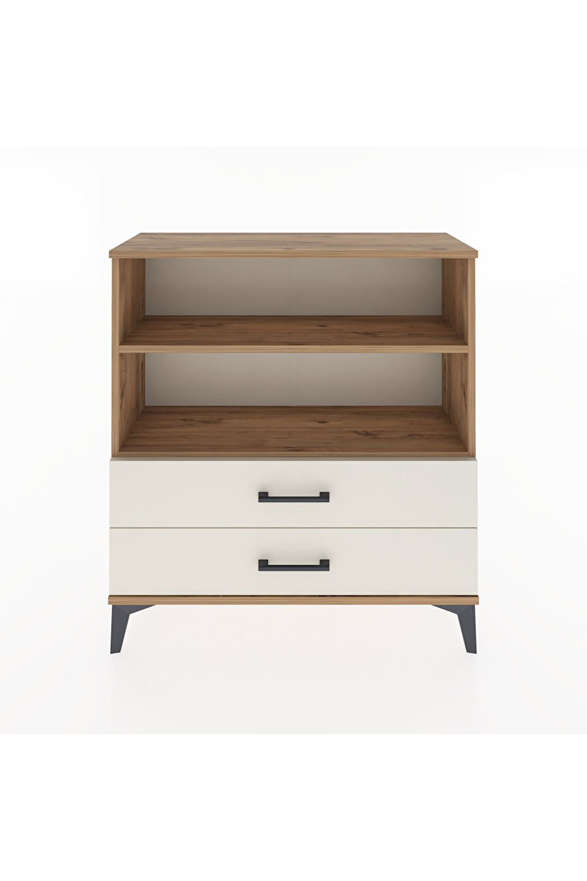 Arges Şifonyer 2 Raflı 2 Çekmeceli 88x30x96 Çam-Aytaşı