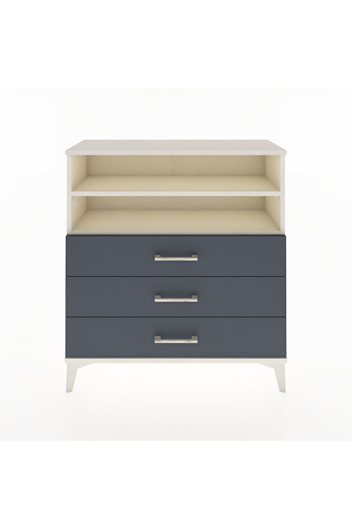 Arges Şifonyer 2 Raflı 3 Çekmeceli 88x30x96 Aytaşı-Antrasit