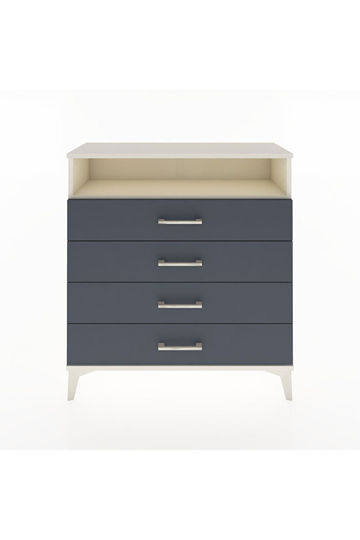 Arges Şifonyer Tek Raflı 4 Çekmeceli 88x30x96 Aytaşı-Antrasit