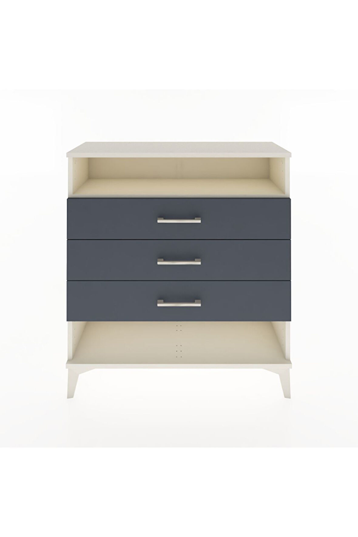 Arges Şifonyer Tek Raflı 3 Çekmeceli 88x30x96 Aytaşı-Antrasit