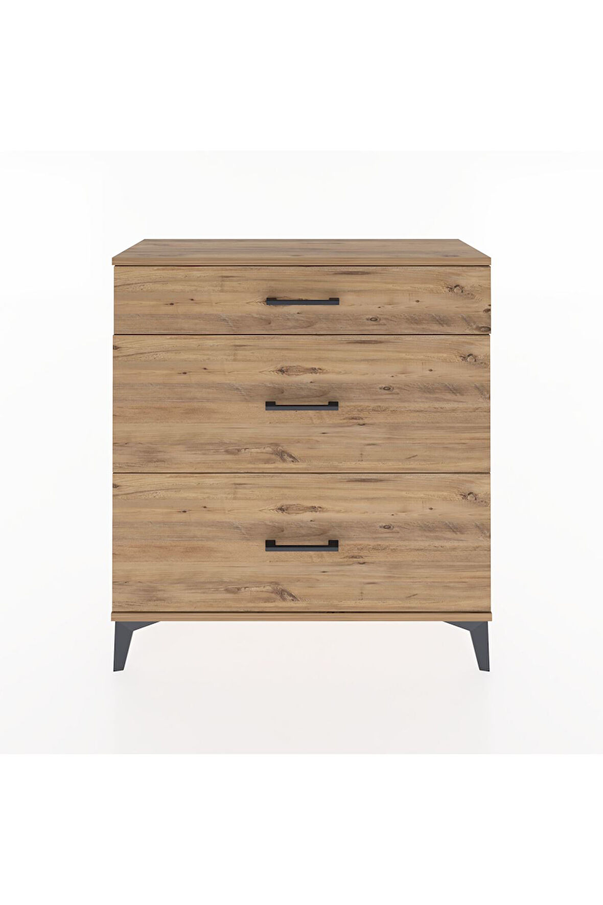 Arges Şifonyer 3 Çekmeceli 88x30x96 Çam-Çam