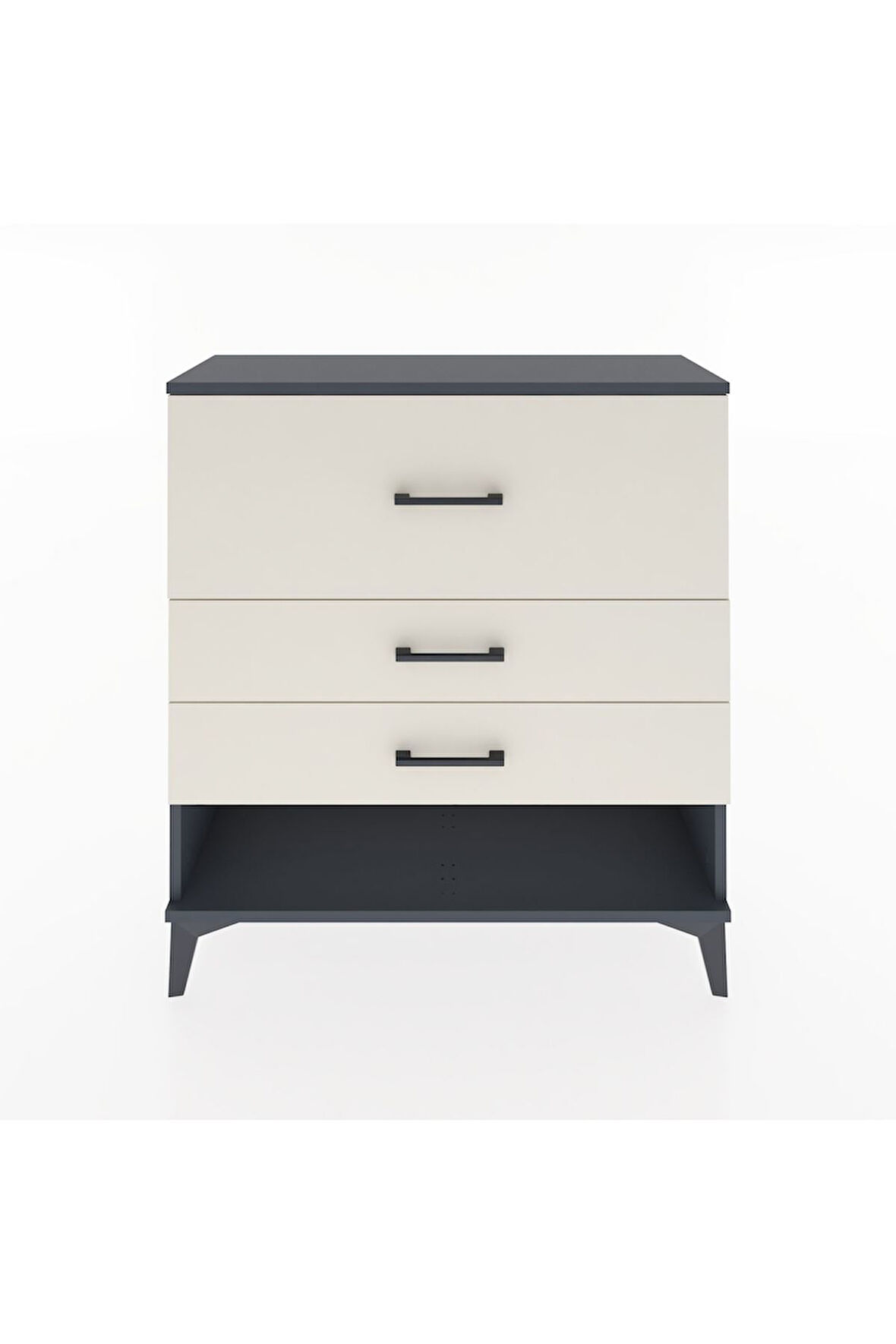 Arges Şifonyer 3 Çekmeceli 88x30x96 Antrasit-Aytaşı