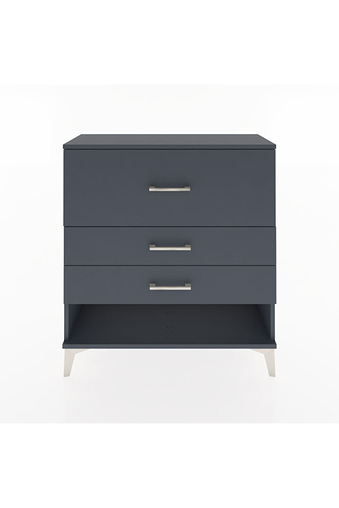 Arges Şifonyer 3 Çekmeceli 88x30x96 Antrasit-Antrasit