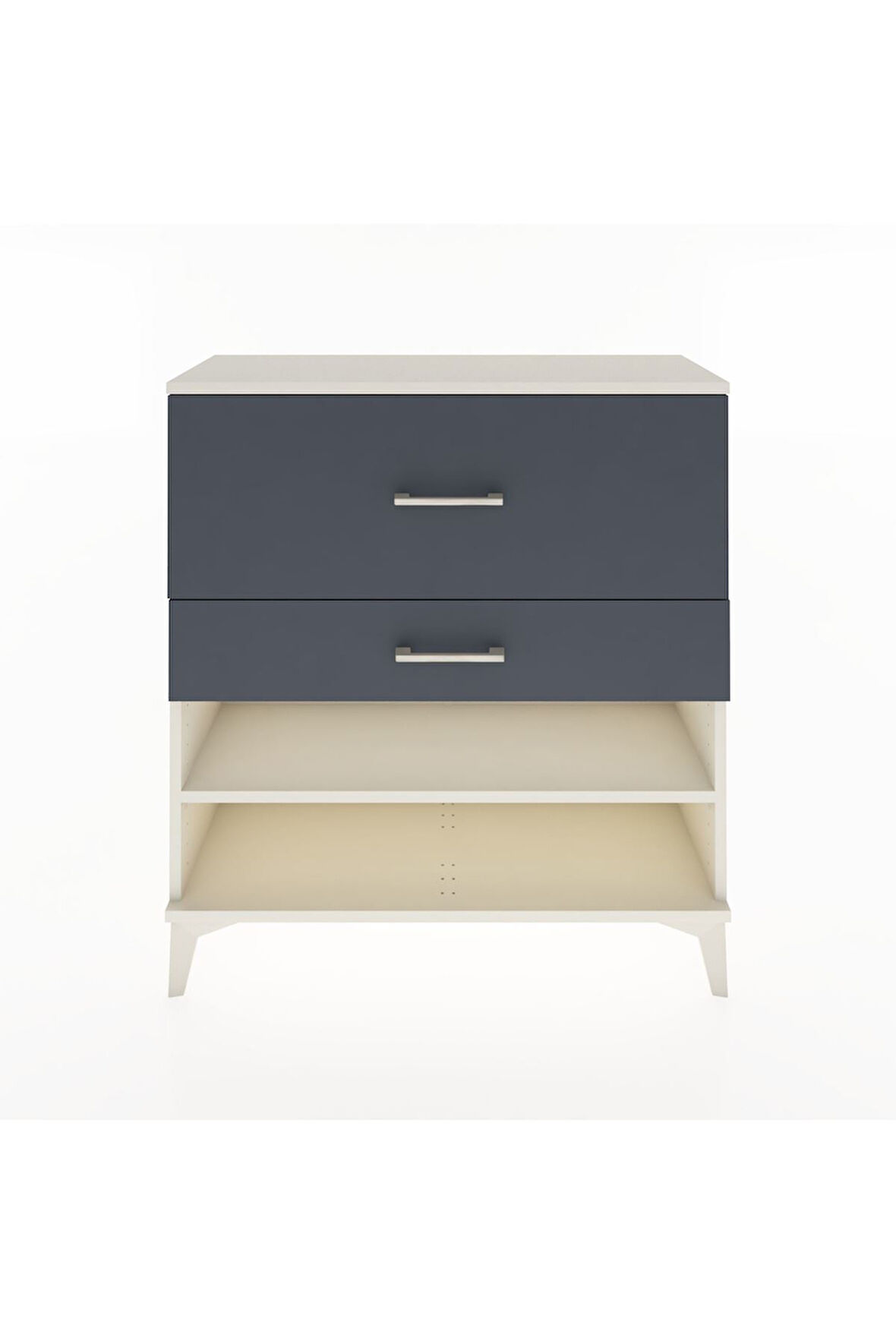 Arges Şifonyer Tek Raflı 2 Çekmeceli 88x30x96 Aytaşı-Antrasit