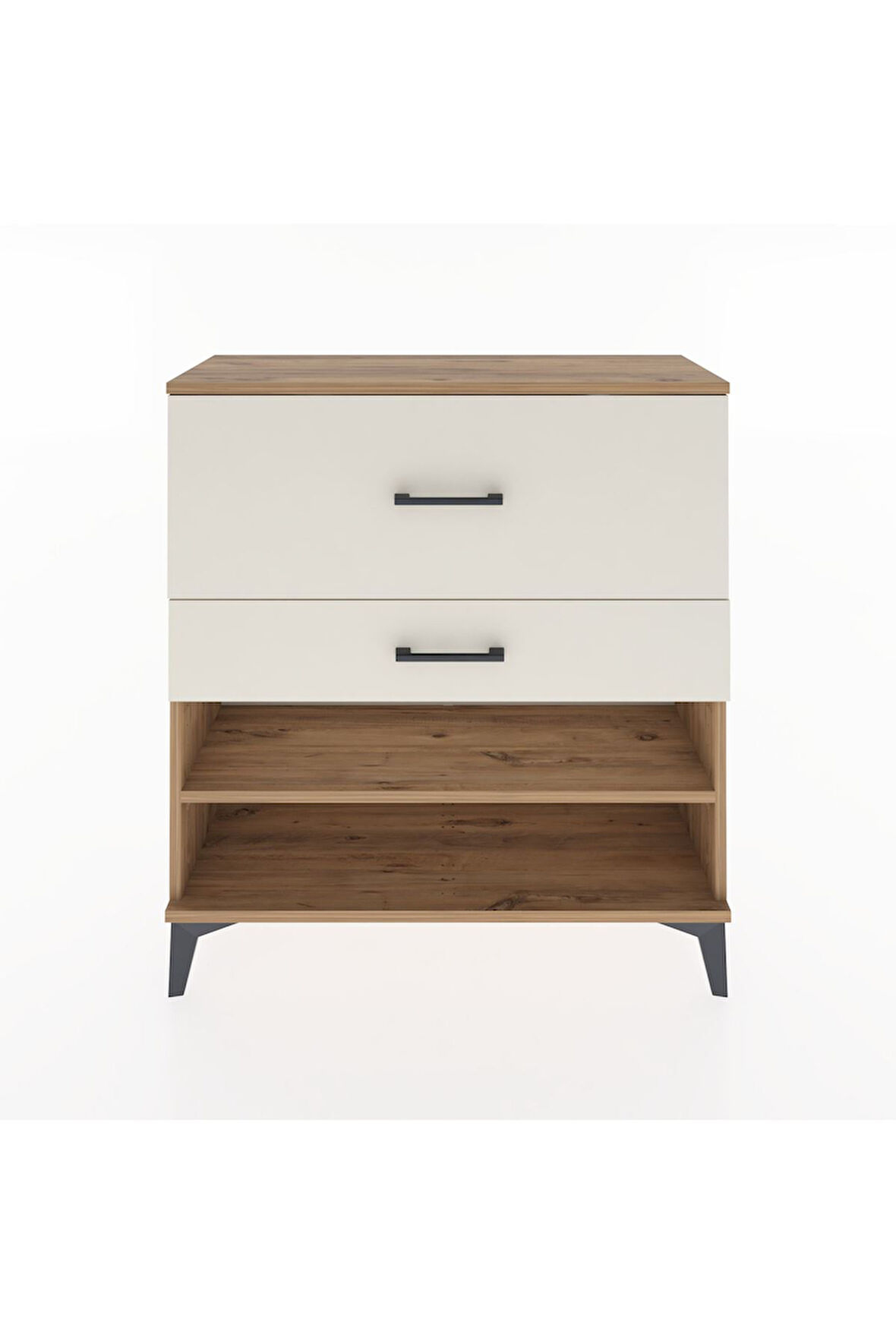 Arges Şifonyer Tek Raflı 2 Çekmeceli 88x30x96 Çam-Aytaşı