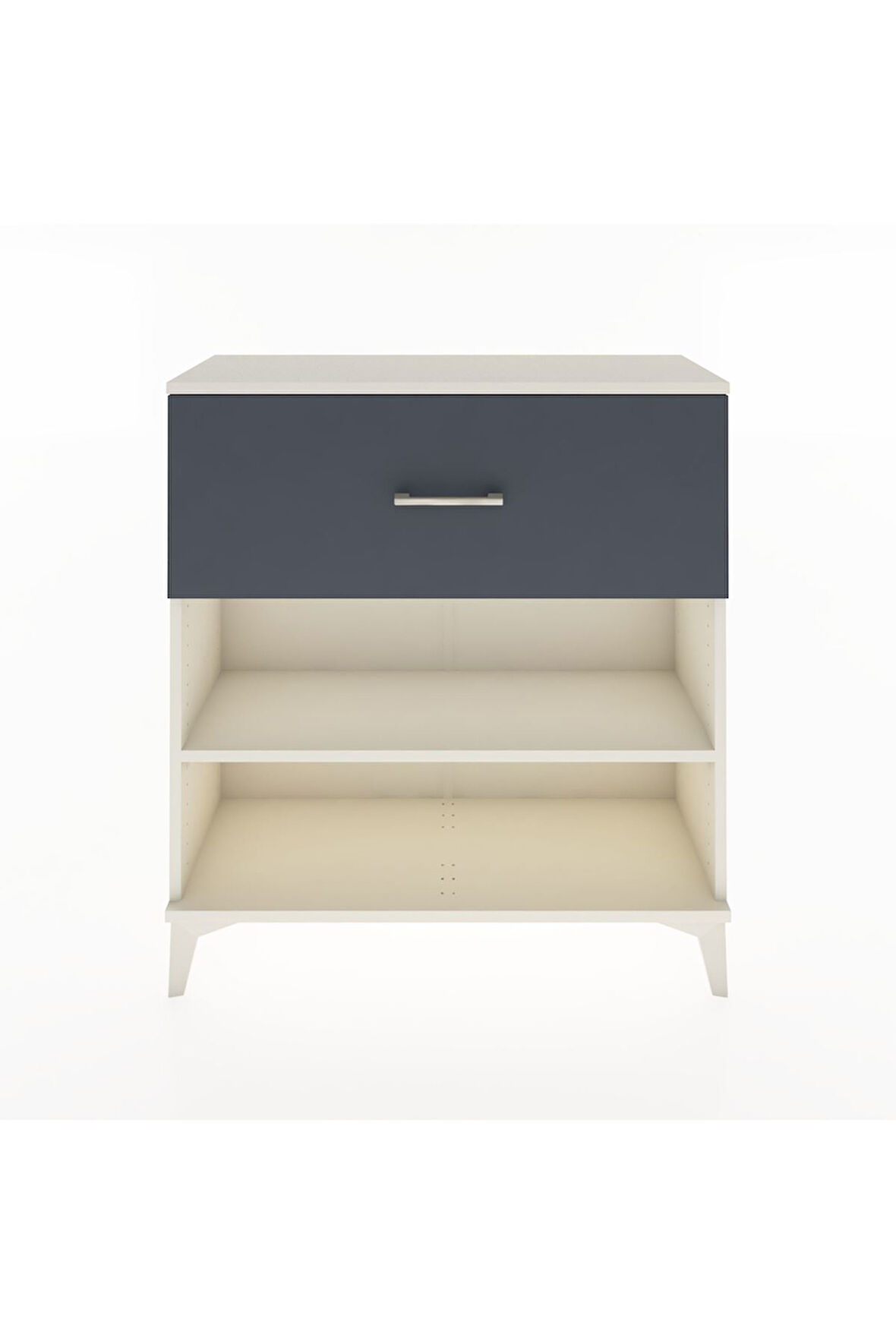 Arges Şifonyer Tek Raflı Tek Çekmeceli 88x30x96 Aytaşı-Antrasit