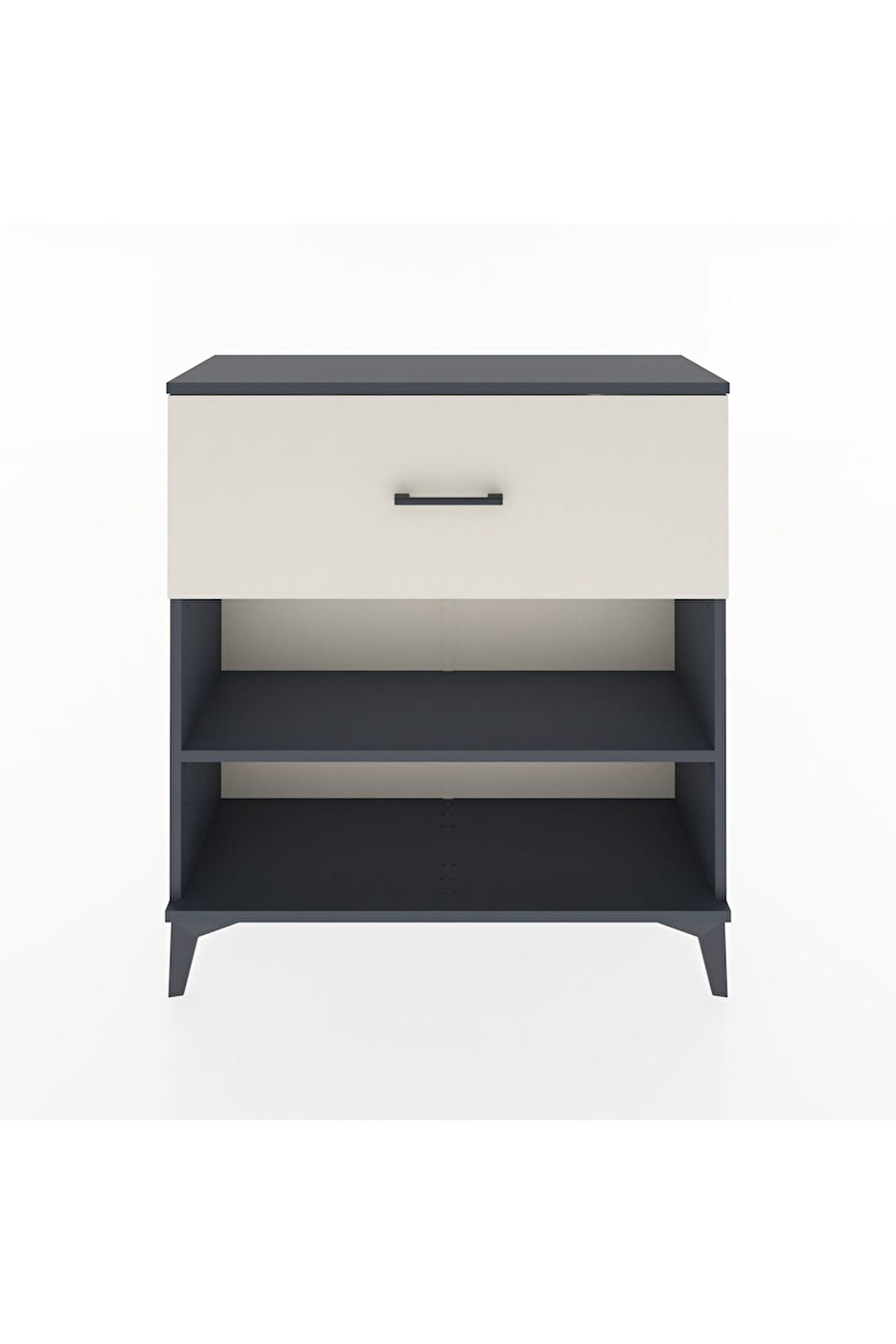 Arges Şifonyer Tek Raflı Tek Çekmeceli 88x30x96 Antrasit-Aytaşı