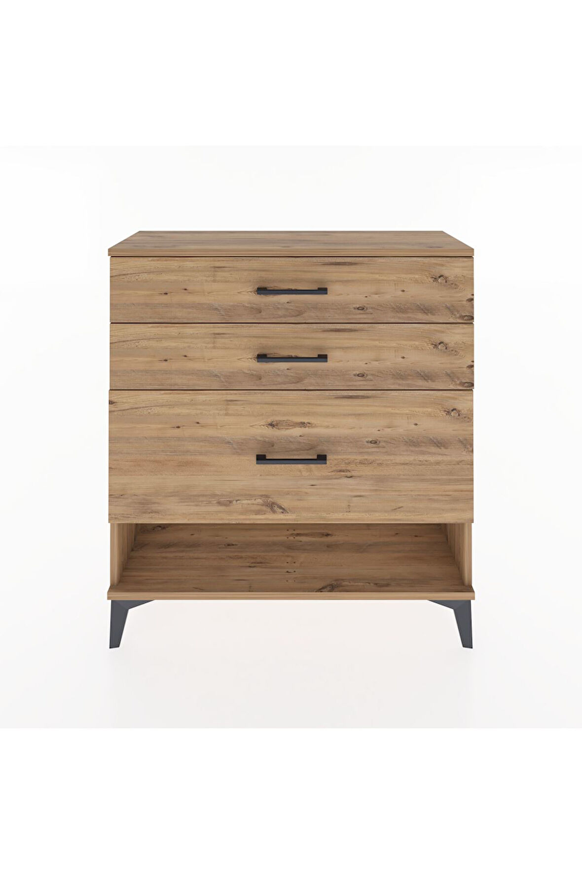 Arges Şifonyer 3 Çekmeceli 88x30x96 Çam-Çam