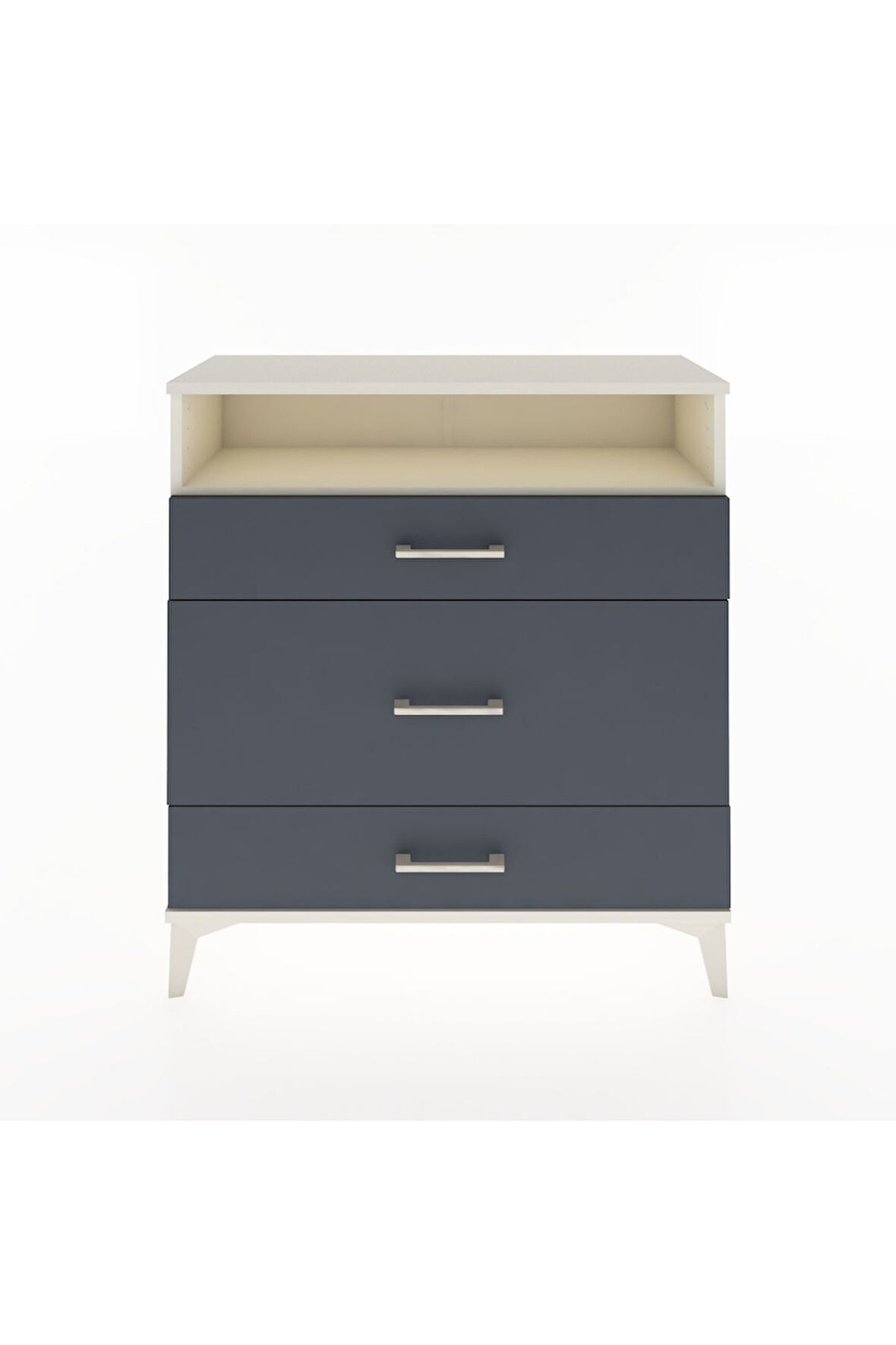 Arges Şifonyer Tek Raflı 3 Çekmeceli 88x30x96 Aytaşı-Antrasit