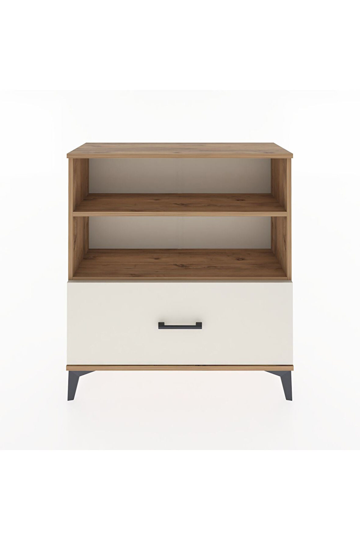 Arges Şifonyer 2 Raflı Tek Çekmeceli 88x30x96 Çam-Aytaşı